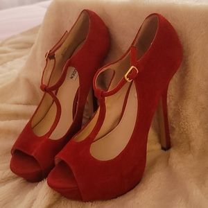 Steve Madden 5 inch suede heels size 8
